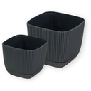 Pot de Fleur Plastique Carré 1,8 L