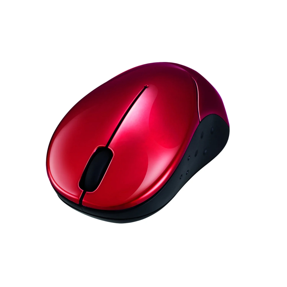 [672841] Souris sans Fil Optique Rouge Noir Poss
