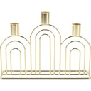 Chandelier en Métal Doré Triple Kasa 6x17x24 cm