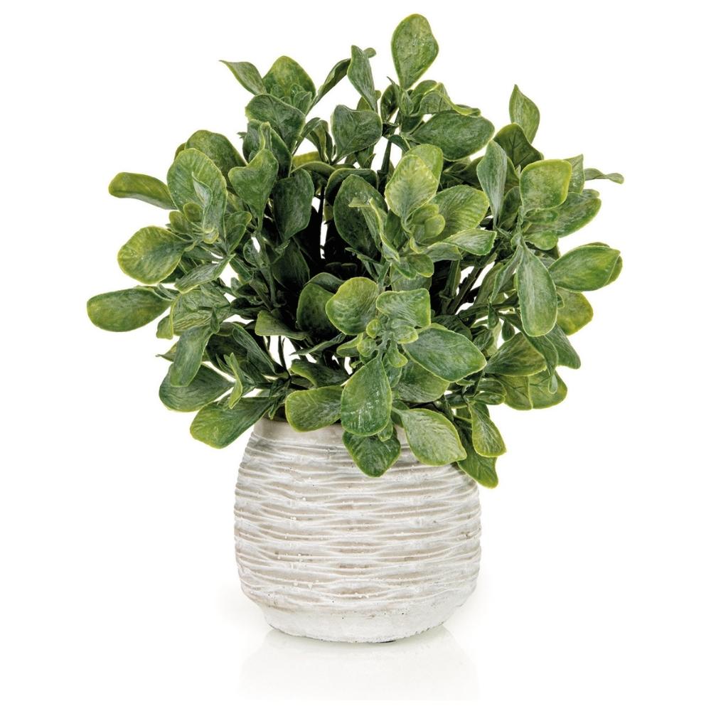 Plante Artificielle avec Pot en Ciment Jasmin Kasa 22 cm