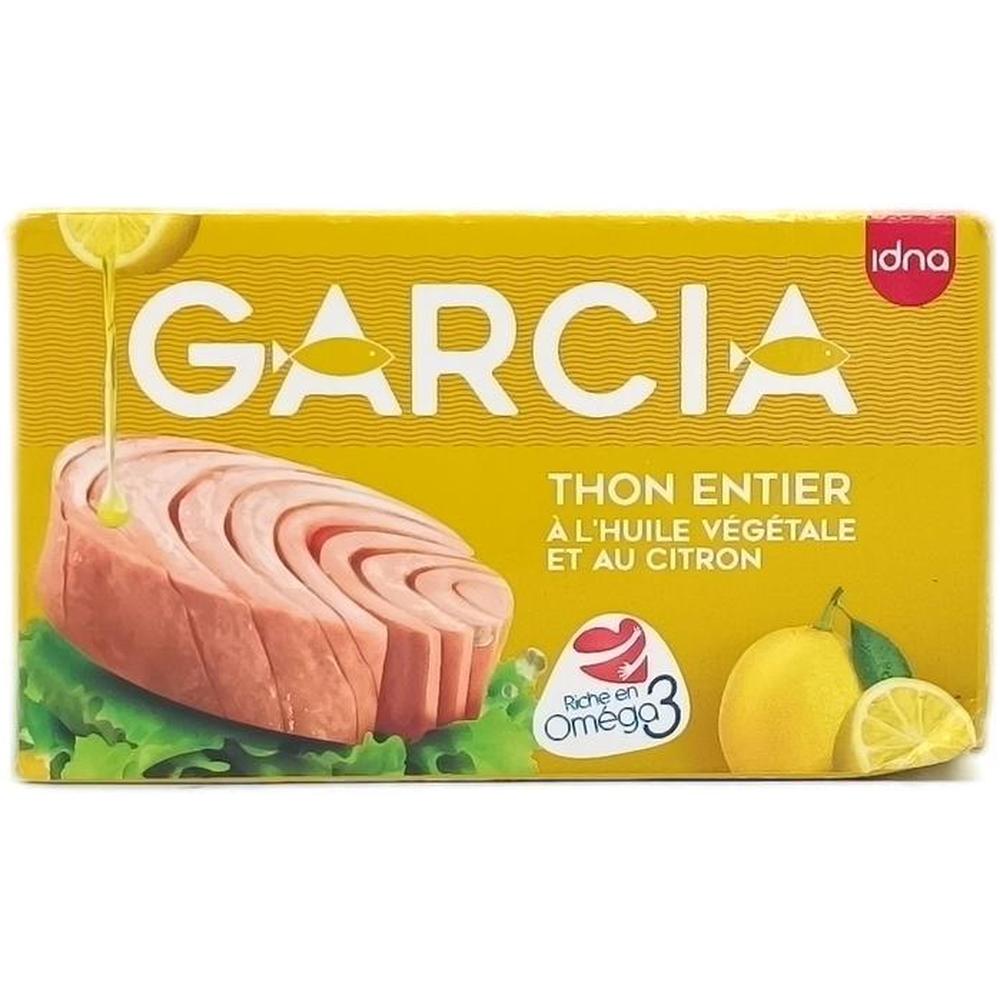 [714422] Thon Entier Huile D’olive Citron Garcia 125g