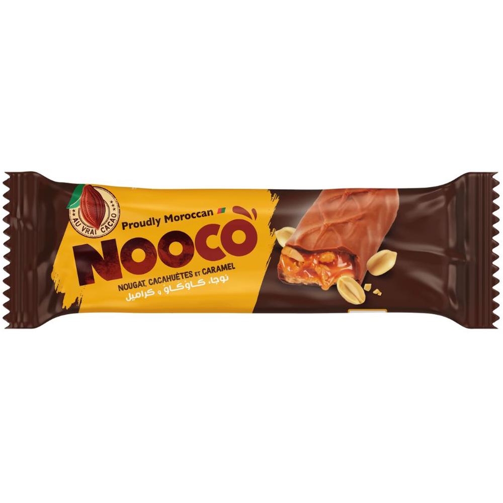 [716742] Barre Nougat Caramel Cacahuètes Nooco 48g