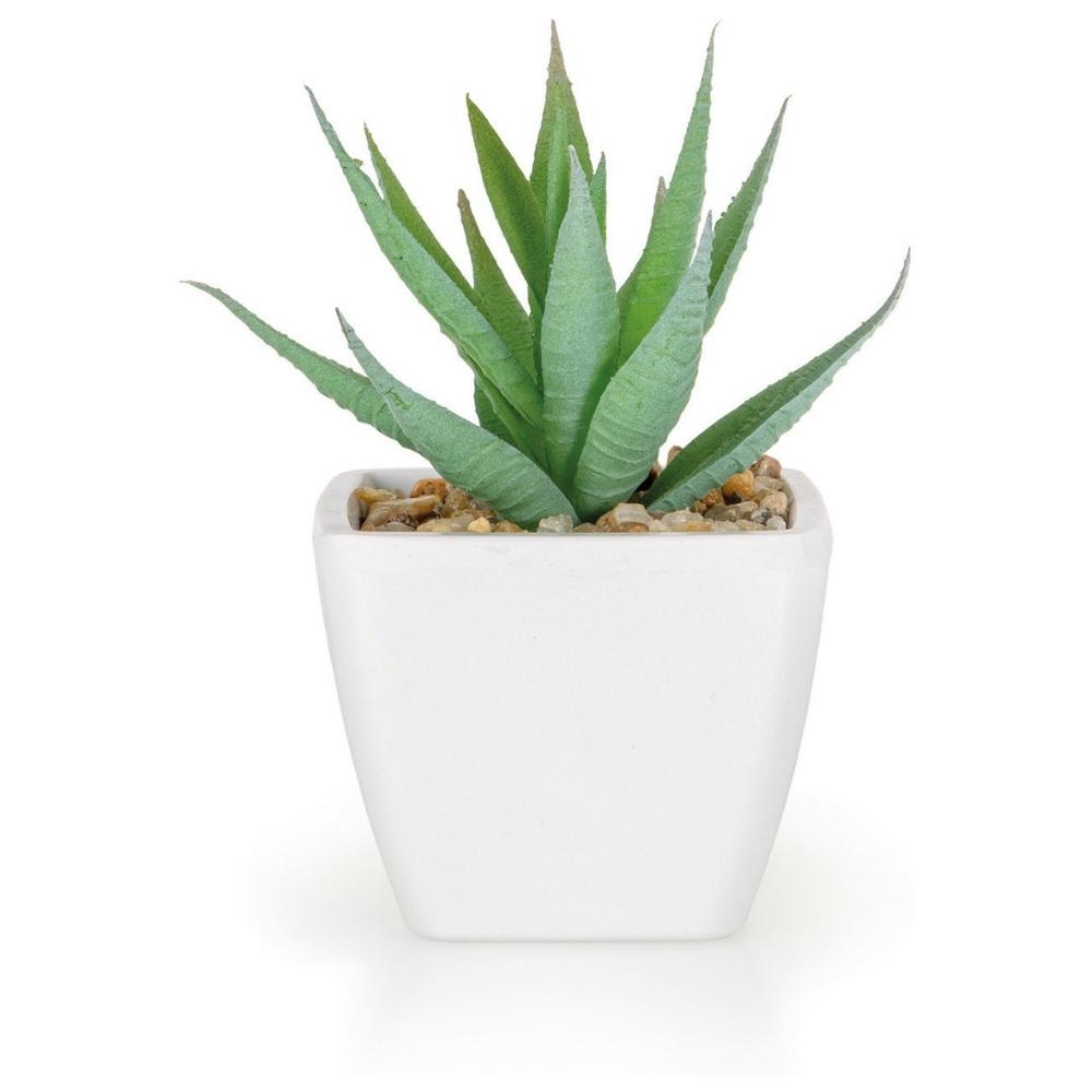 Plante Artificielle avec Pot Plastique Pierre Rose Kasa 6 cm
