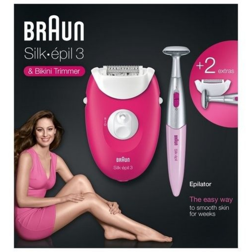 [636153] Épilateur pour Jambes et Corps Braun avec Tondeuse Bikini Braun