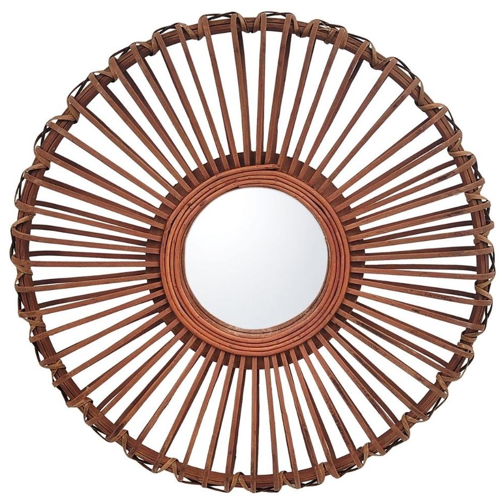 Miroir Rond Tressé Kasa 40cm