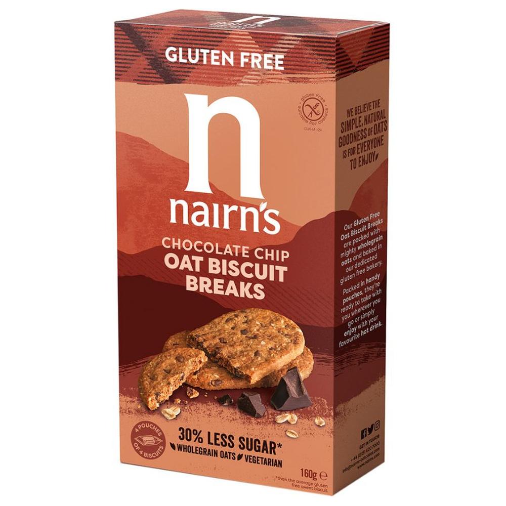 [729858] Biscuits à l’Avoine et Chocolat Nairn's 160g
