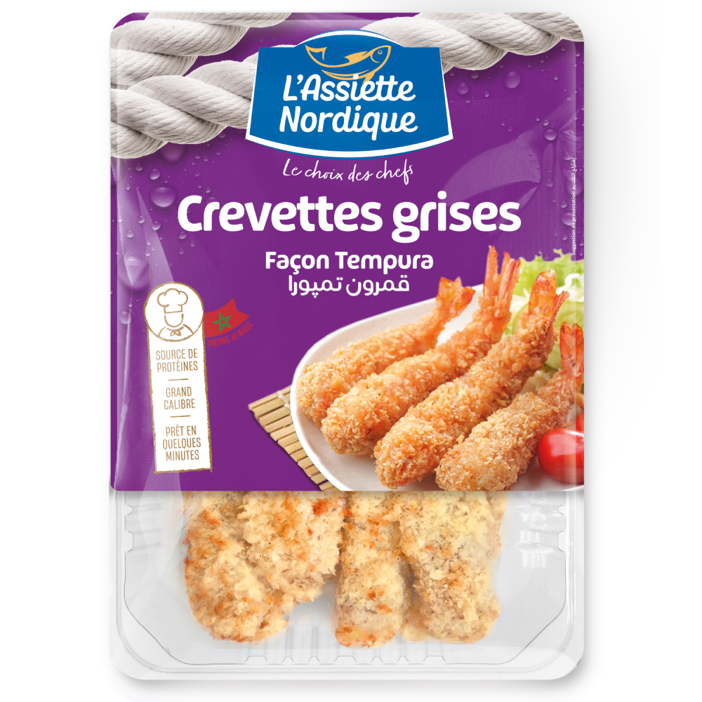 [727308] Crevettes Grises Tempura L'Assiette Nordique 200g