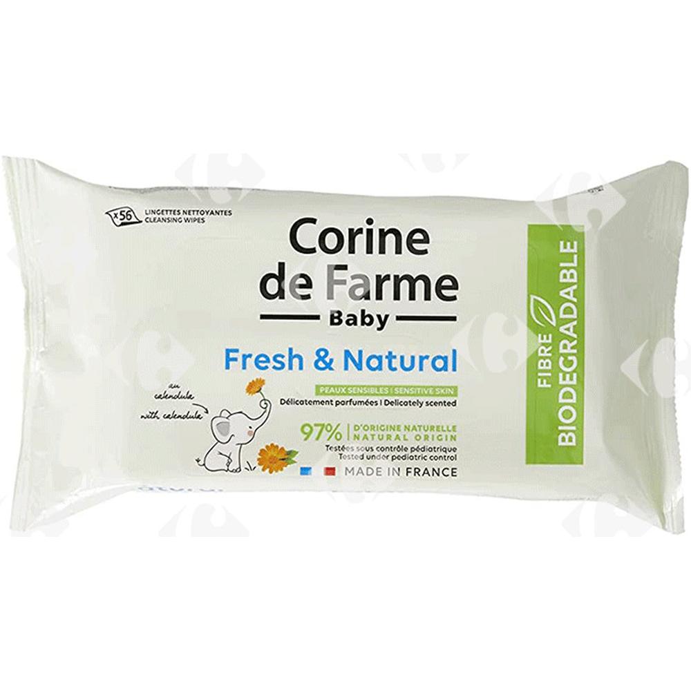 [678973] Lingettes Bébé Fresh Corine de Farme 56 unités