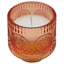Coupe Bougie en Verre Orange Wild Fig Kasa 10cm