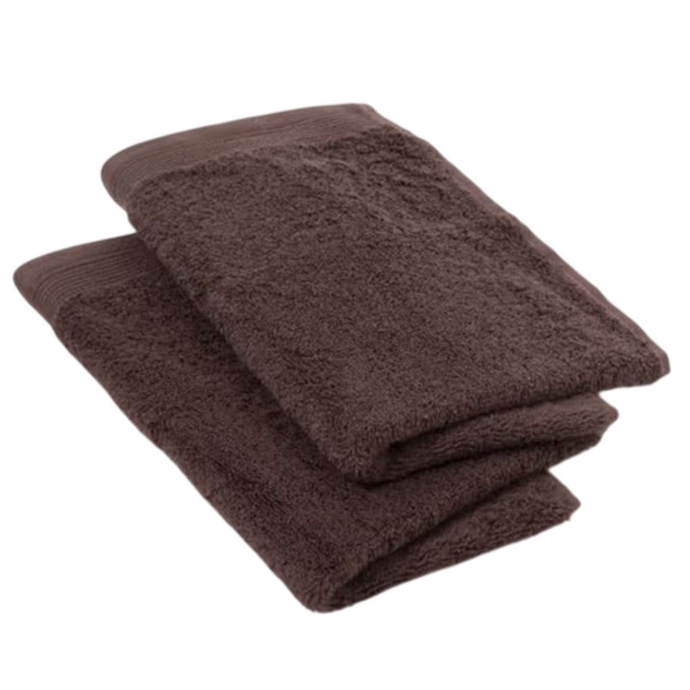 [689260] Serviette Bio Chocolat Tex Home 2 pièces 30x50 cm
