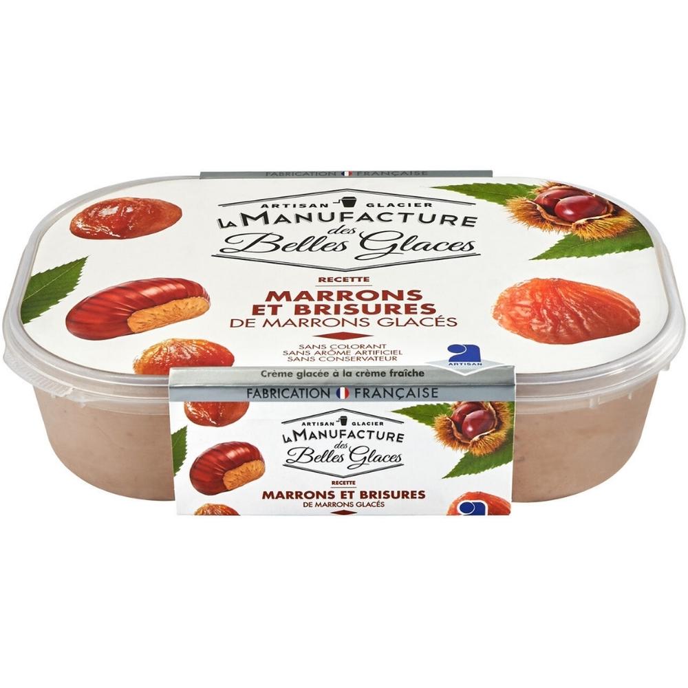 [656602] Glace Marrons La Manufacture Des Belles Glaces Bac 750ml