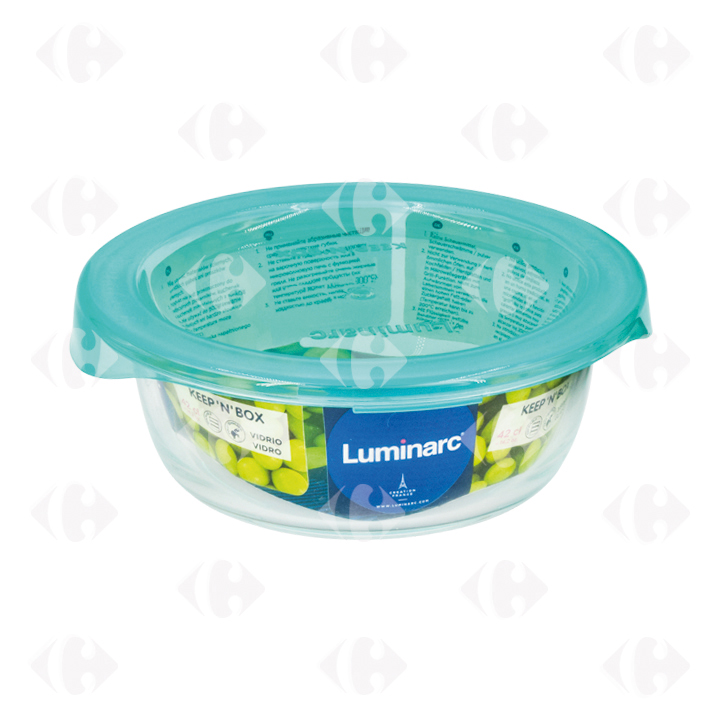 [652678] Boîte Alimentaire Ronde Luminarc Lagon 42cl.