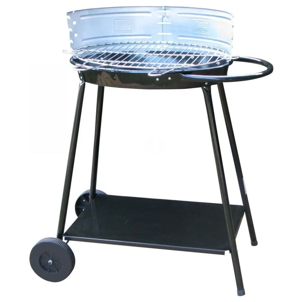 Barbecue Portable Horizontal en Acier Chromé Malaga 50 x 35 cm