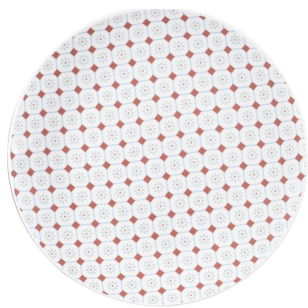 Assiette Dessert Ronde Kasa en Porcelaine Tiles 19cm