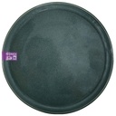 Assiette Plate Porcelaine Verte Gravée Alcobaça Kasa 27 cm