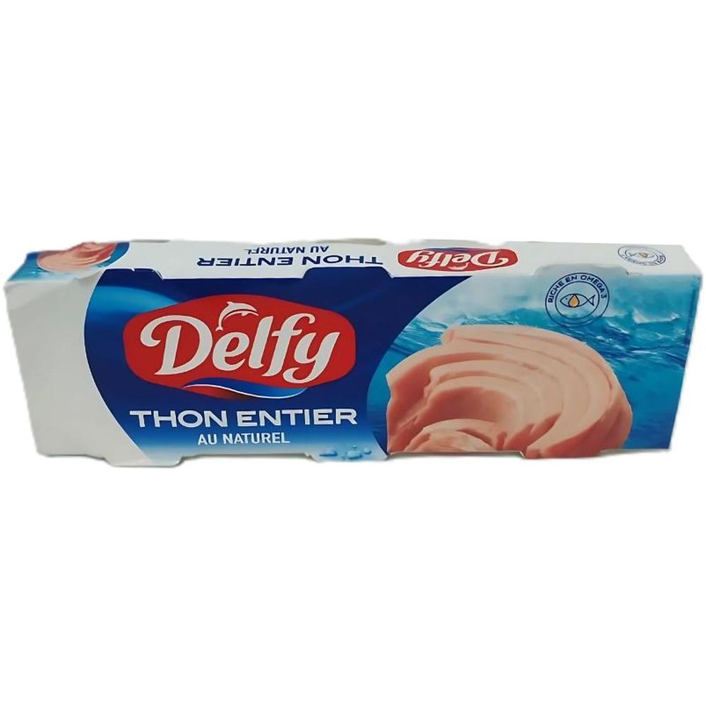Thon Entier au Naturel Tripack Delfy 3x85g