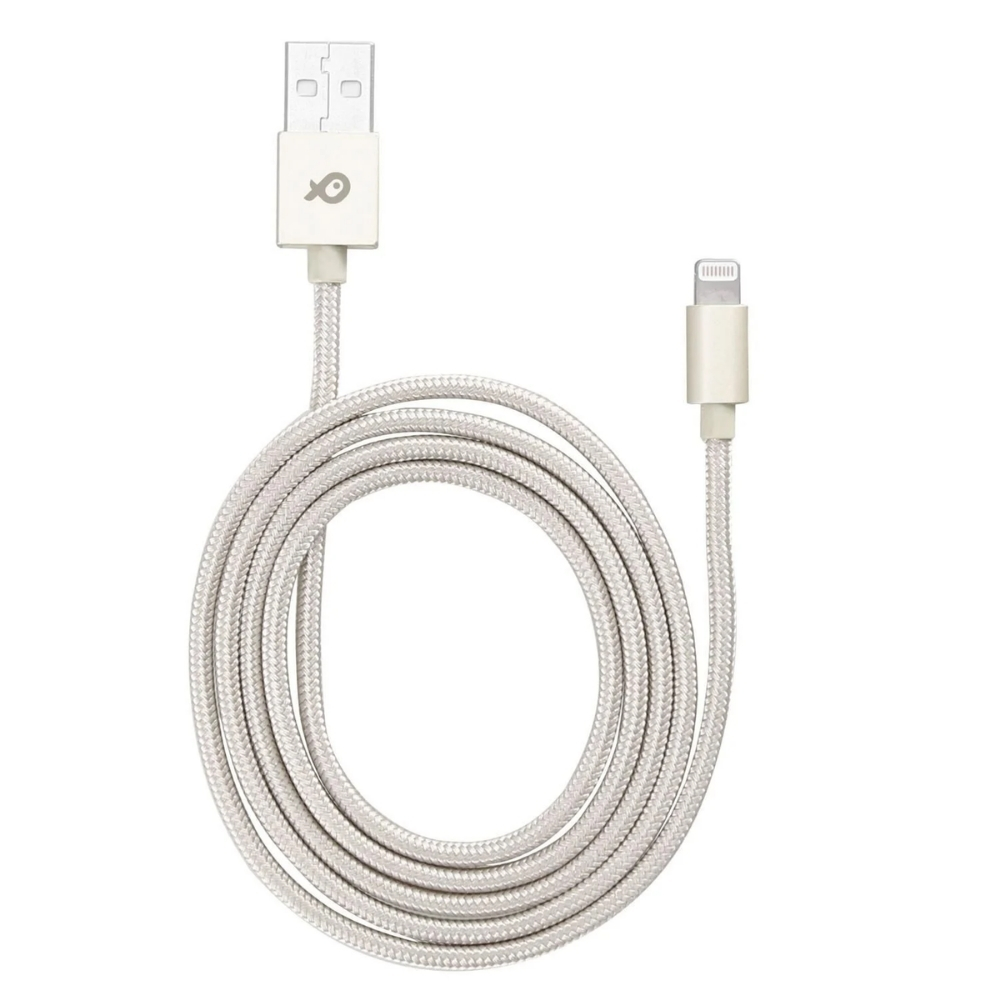 [642043] Câble USB pour Iphone Argent Poss PSL-1TGO 1 mètre