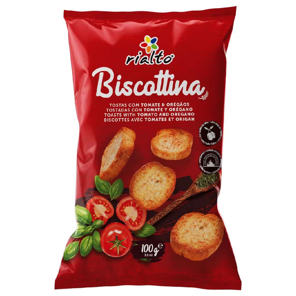 [724876] Pain Grillé Tomate & Origan Rialto 100g