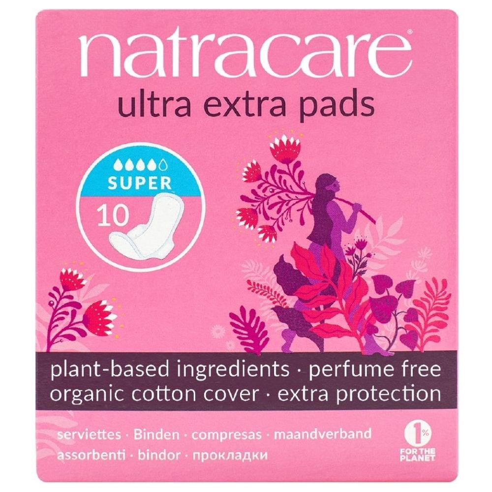 [720211] Serviettes Hygiéniques Bio Extra Super Natracare 10 unités