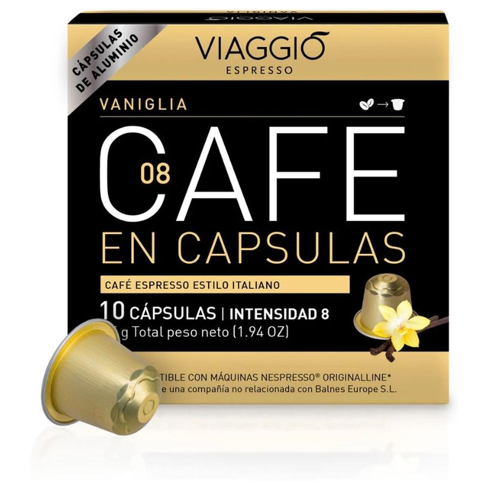 [694186] Café Capsules Aluminium Viaggio Vanille Intensité 8