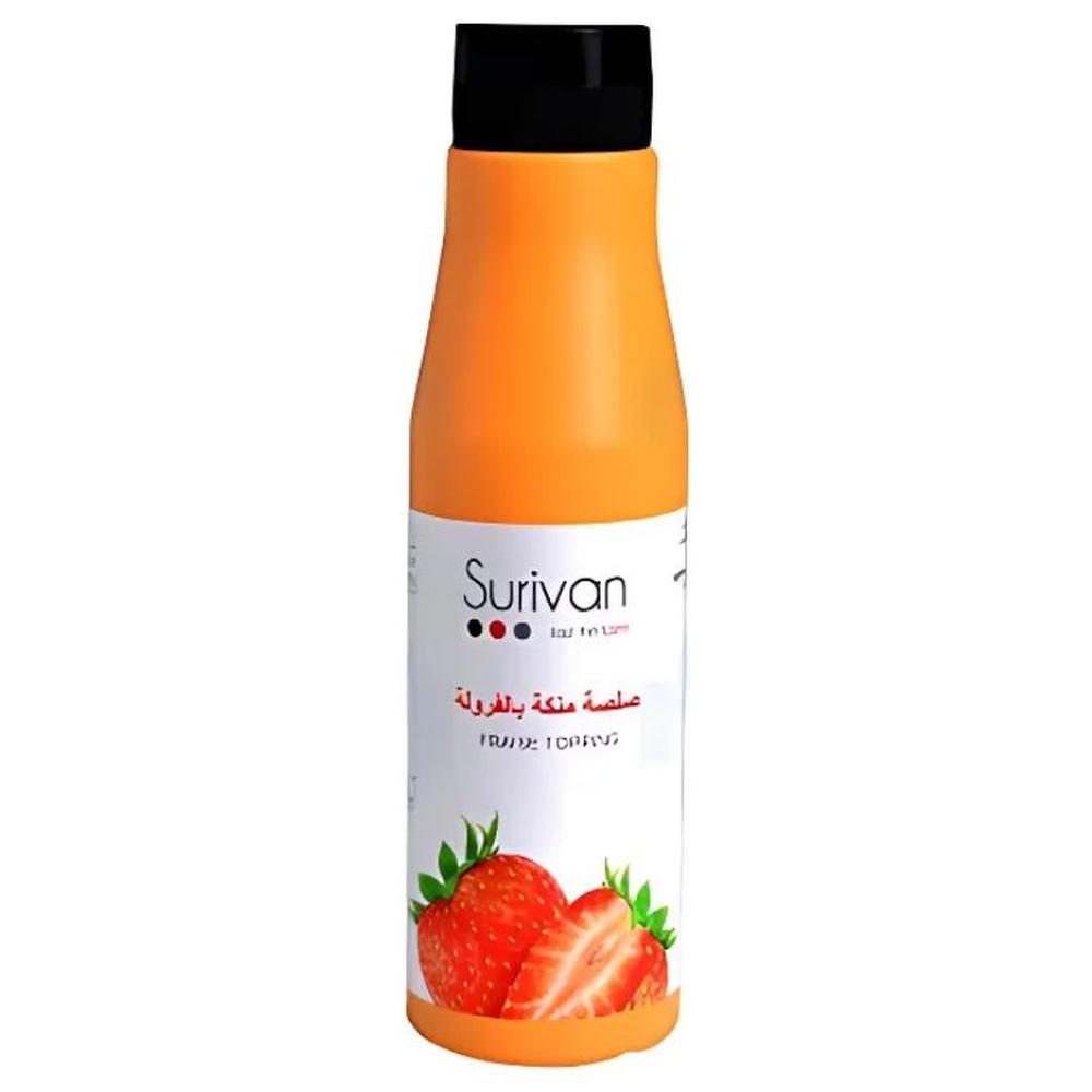 [694197] Sauce Topping Fraise Surivan 300g
