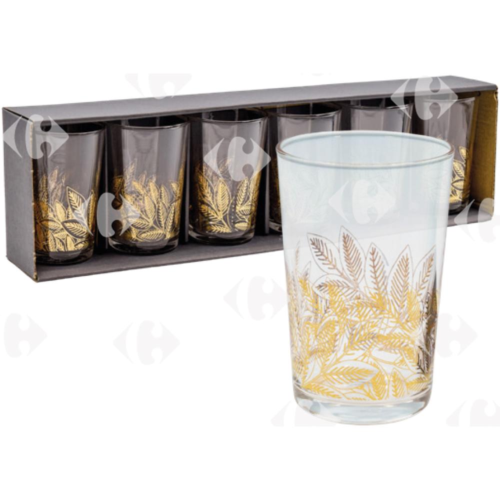 [679440] Verre à Thé Island Décoré Or 15cl 6 pièces