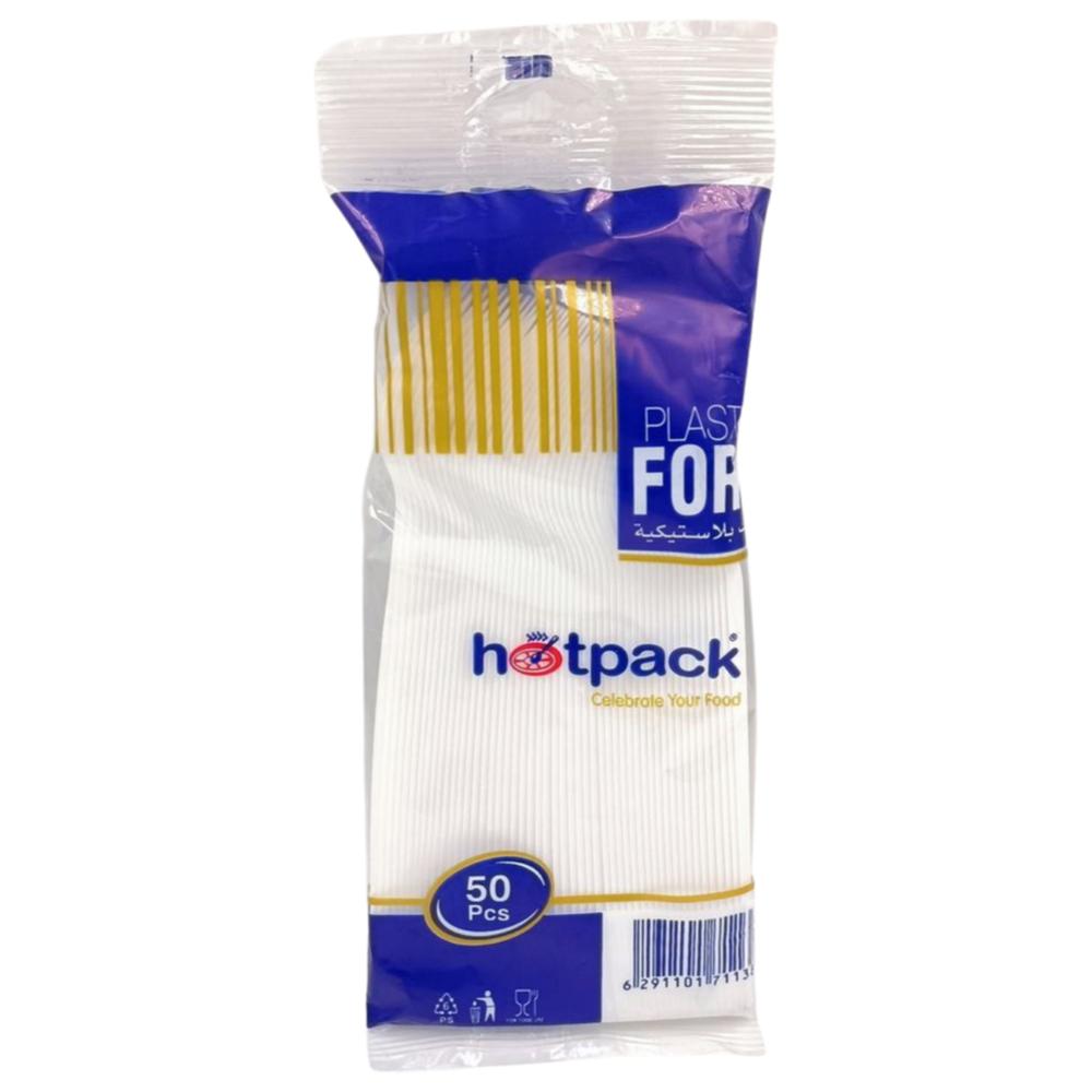 [697144] Fourchettes en Plastique Blanc 50 pièces
