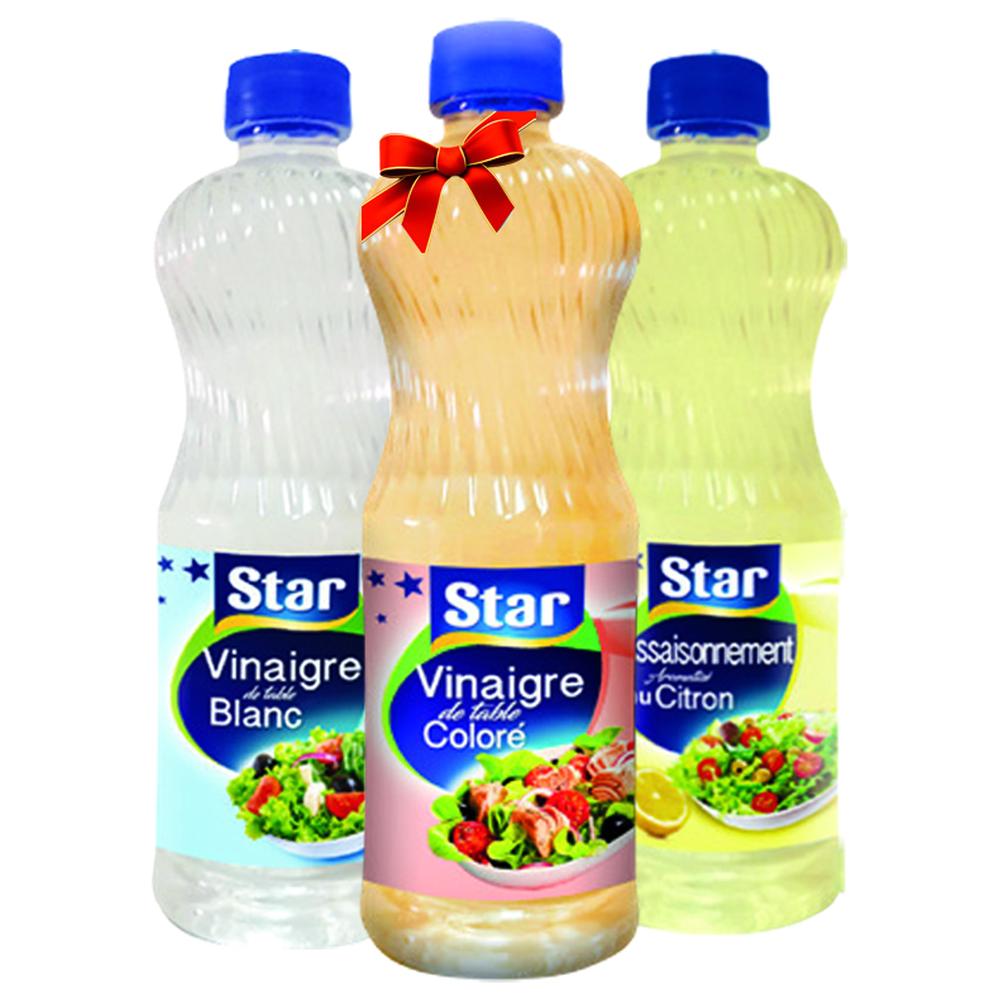 Lot Vinaigre Star Bouteille 50cl+ 20cl Gratuit