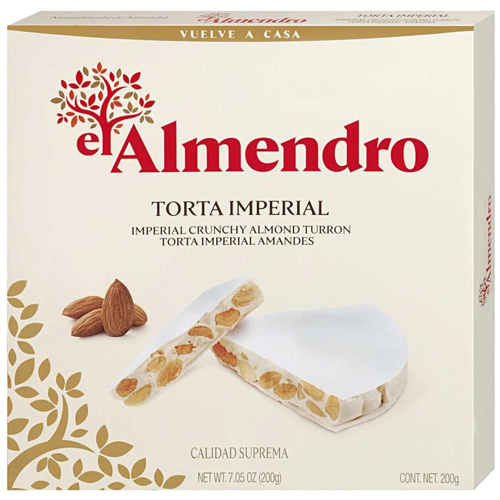 [599334] Turrón Torta Imperial Amandes Croquantes El Almendro 200g