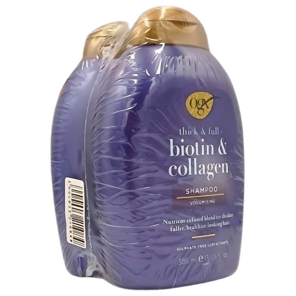 Lot Shampooing Biotin & Collagen Ogx 385ml + Après-Shampooing (-50% sur le 2ème)