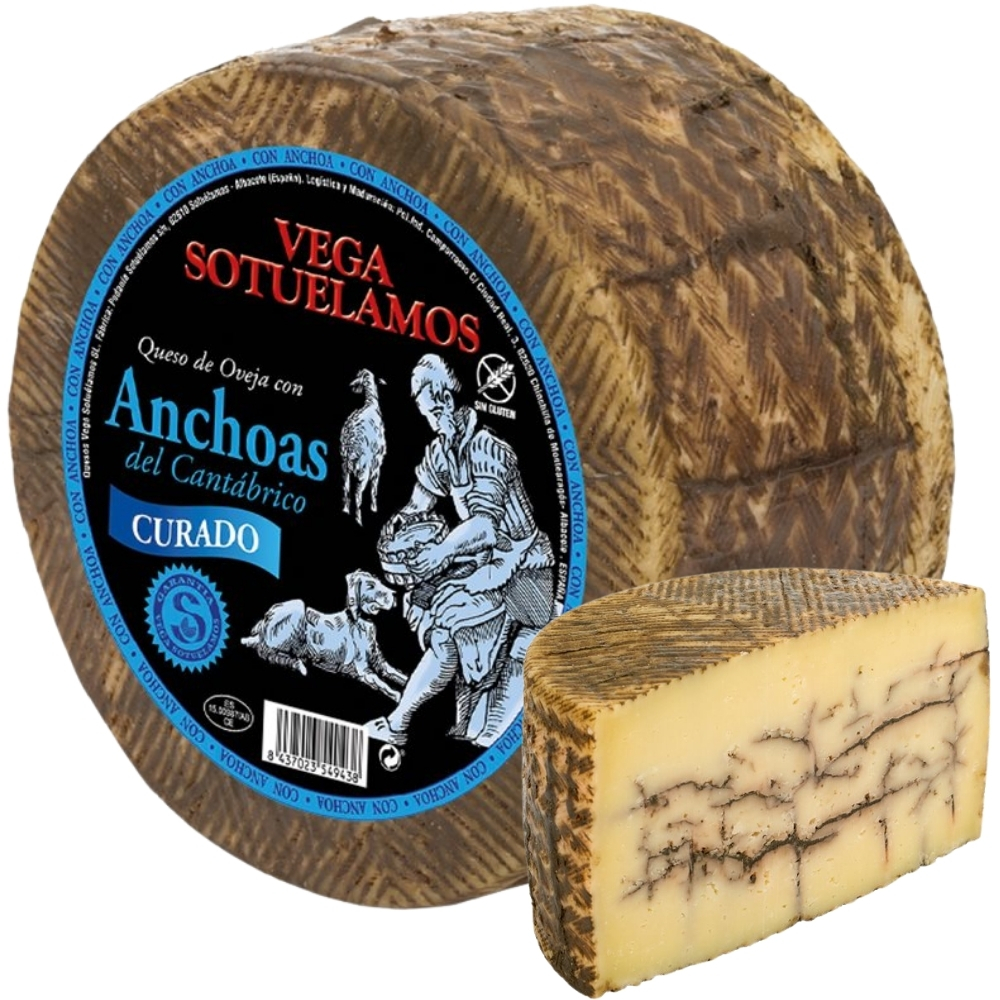 [732817] Fromage Affiné de Brebis aux Anchois de Cantabrie Vega 100g
