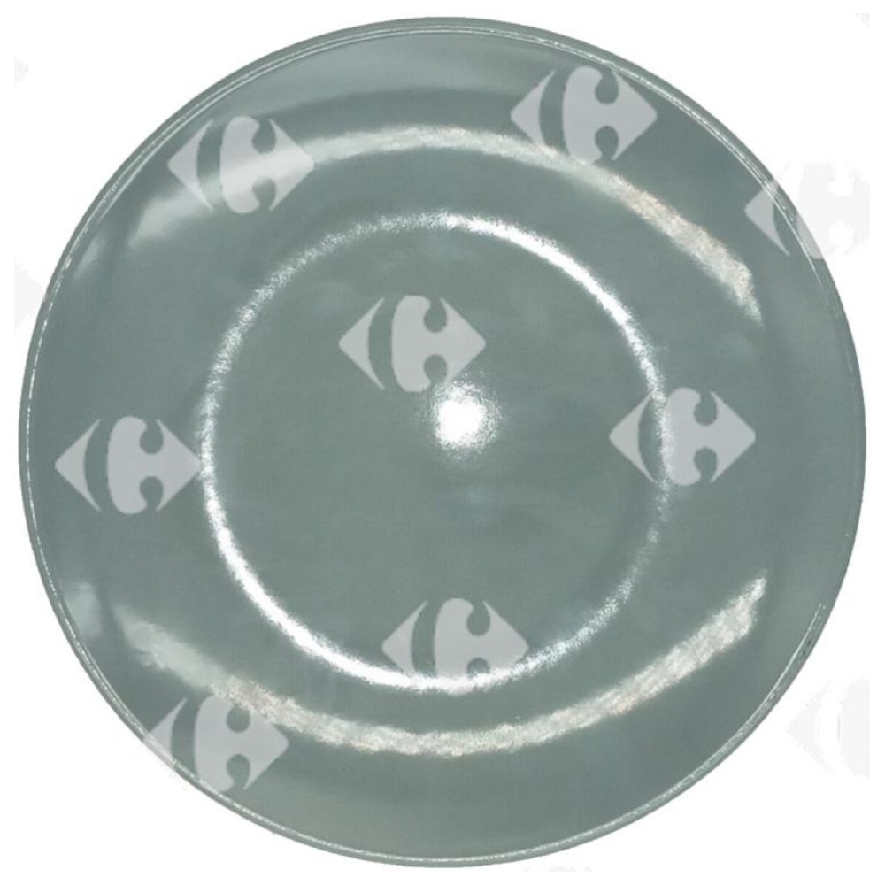 [687029] Assiette Dessert Grise Carrefour Home 20cm