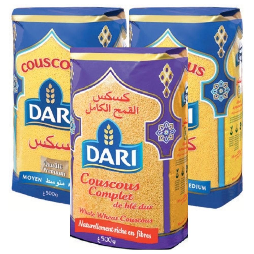 [623676] Lot Dari 2 Couscous Moyen 500g + Belboula Complet Gratuit 500g