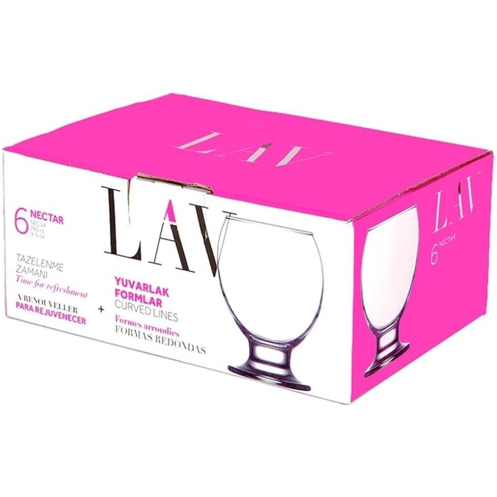 [640076] Pack de 6 Verres Nectar Lav