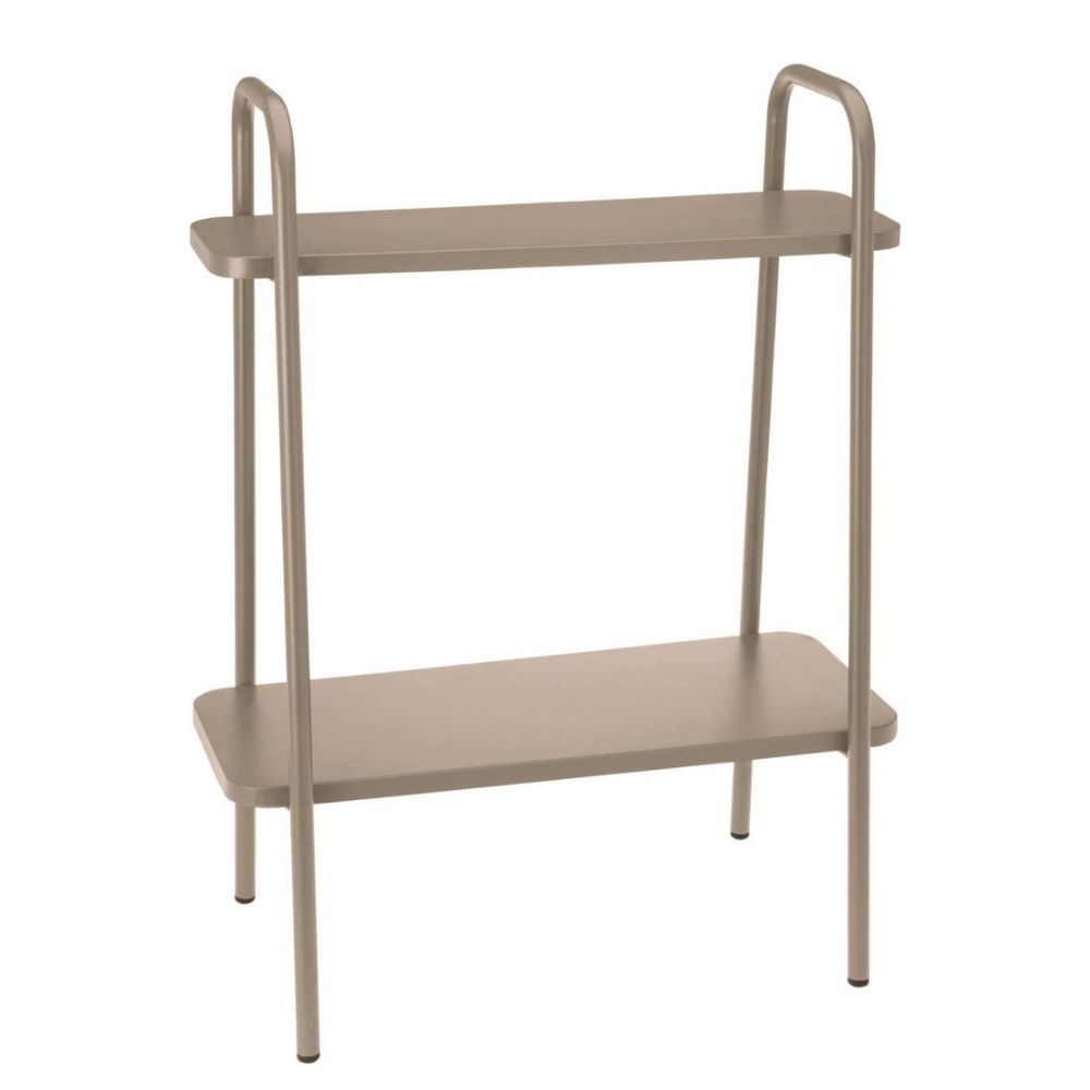 [679737] Porte Plante 2 Niveaux Taupe 50x26x66 cm
