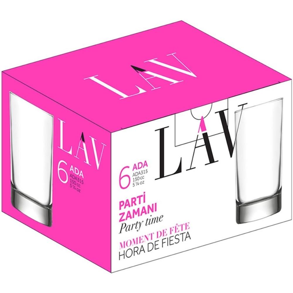[517358] Pack de 6 Verres Ada Lav 15cl