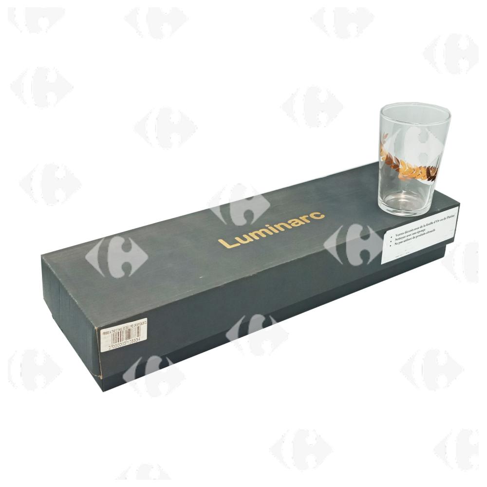 [679441] Verre à Thé Conique Décoré en Or 6 unités Luminarc 20cl.