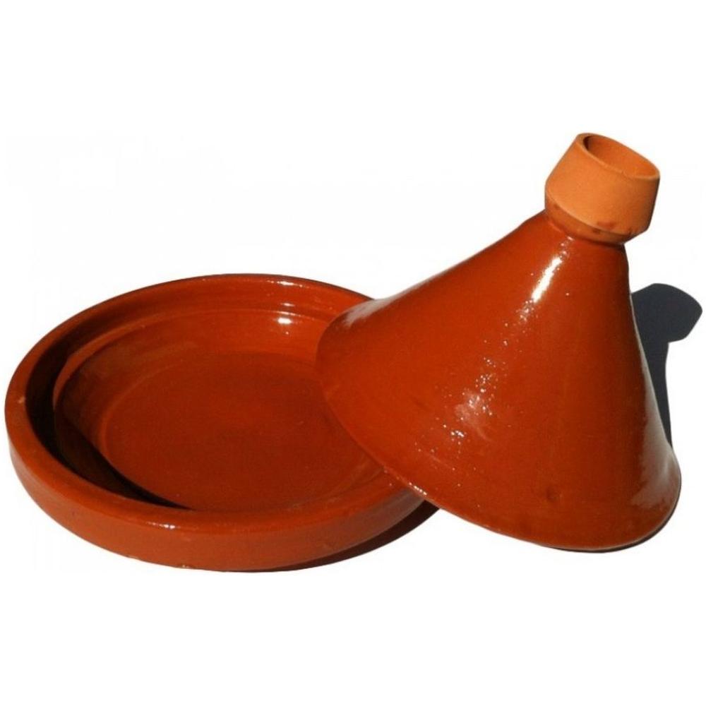 Tajine en Terre Cuite Rouge 25cm