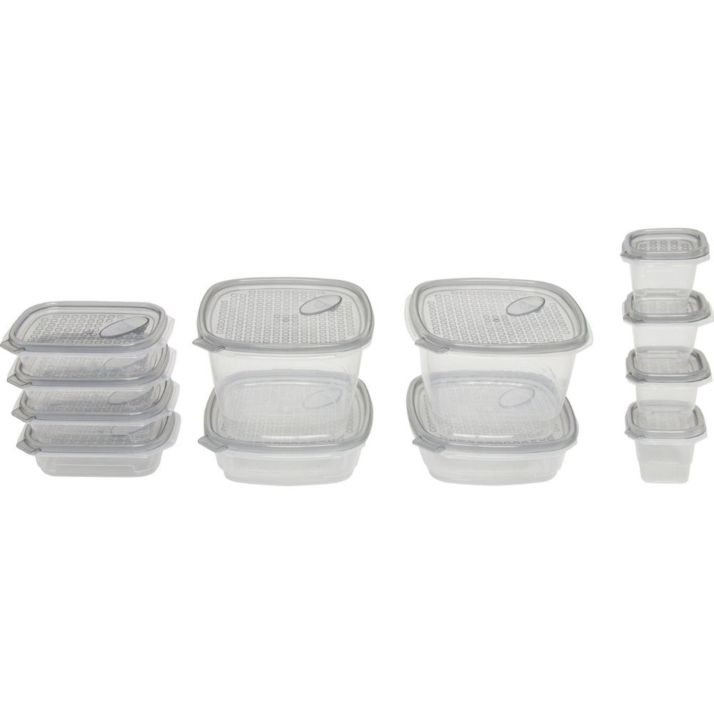 [731257] Set de Boîtes Hermétiques Plastique Click and Fresh Kasa 12 unités