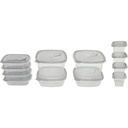 Set de Boîtes Hermétiques Plastique Click and Fresh Kasa 12 unités