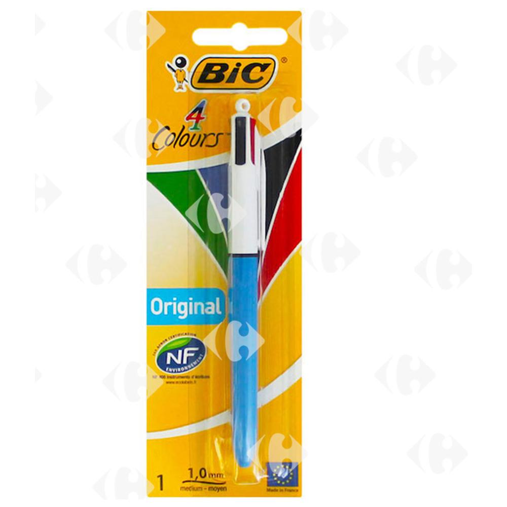 [74835] Stylo à bille BIC 4 Couleurs Taille Medium Blister