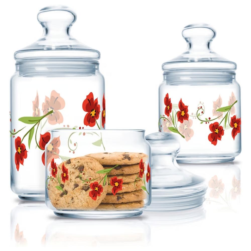 [708307] Set De 3 Bocaux Club Beatitude Luminarc 0,5-0,75-1L