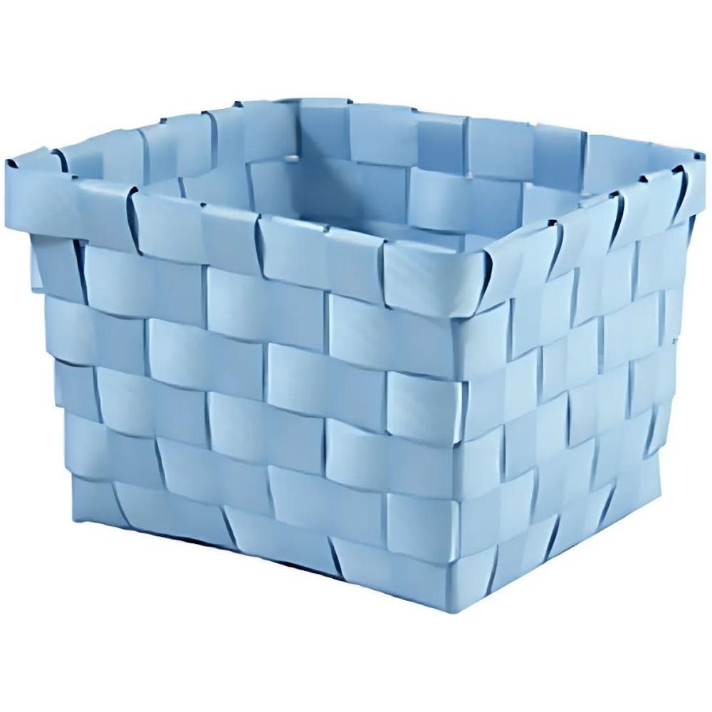 [716505] Panier de Rangement Pastel Bleu MSV 14x14x9cm