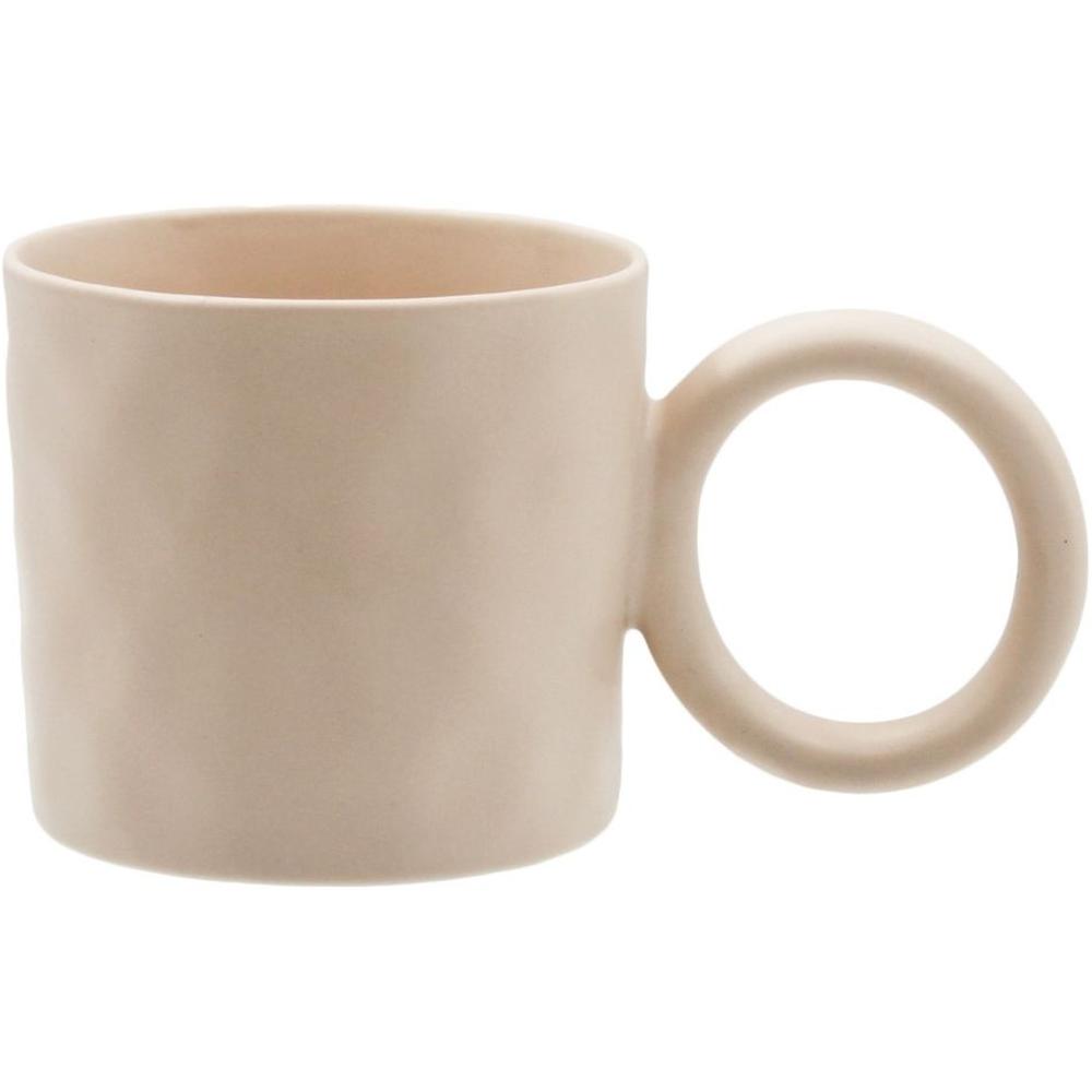 [717045] Mug Porcelaine Écru Martelé Kasa 40cl