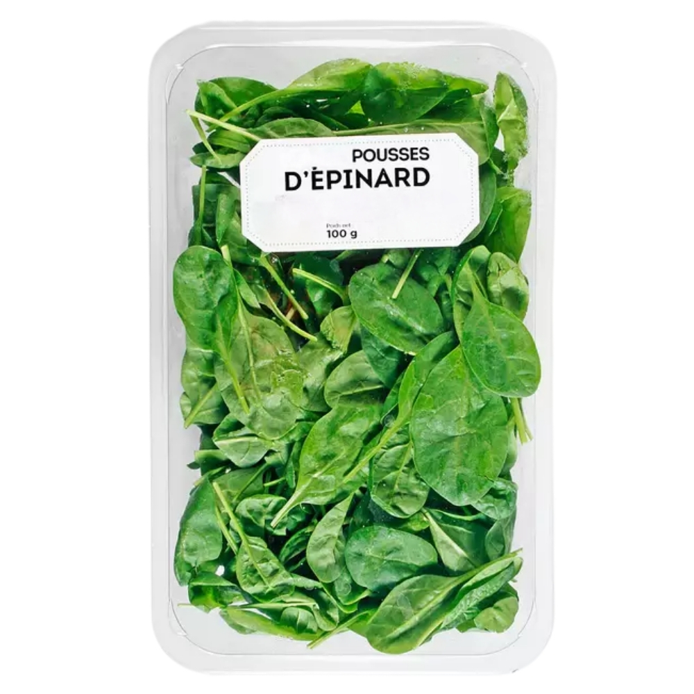 Pousses d'Épinards Barquette 100g