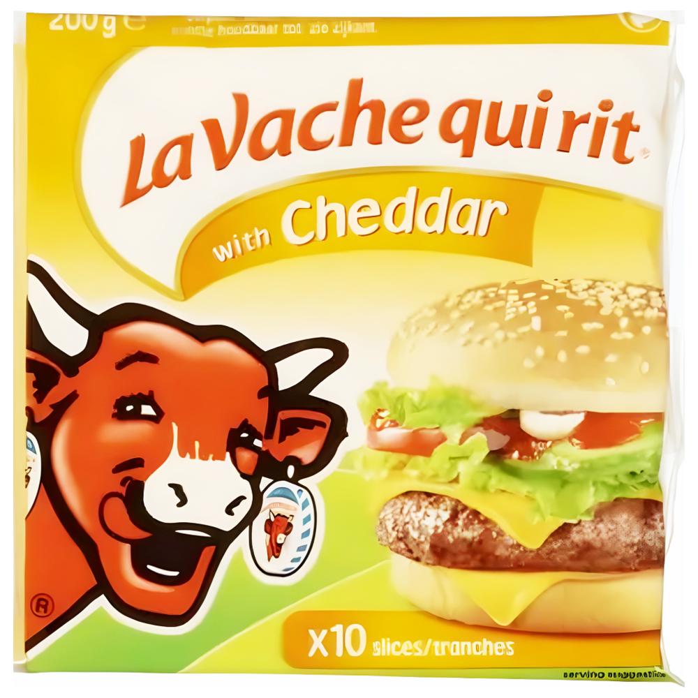 Fromage en Tranches Cheddar La Vache Qui Rit 10 tranches 200g