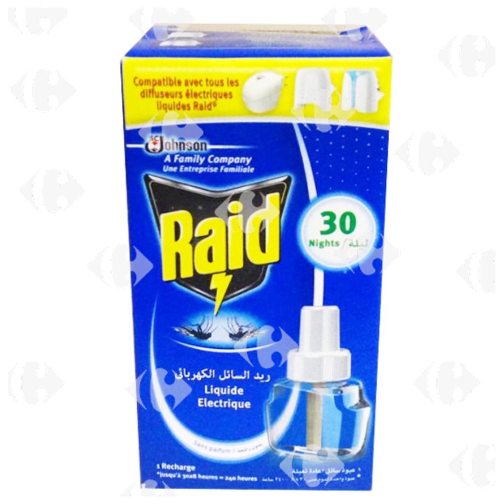 [369342] Recharge Liquide pour Insecticide Raid 30 nuits.