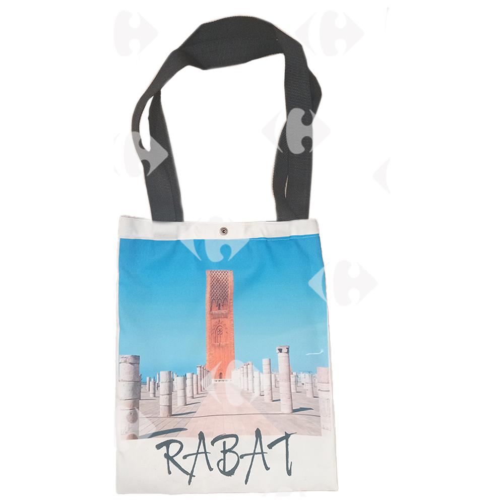 [693492] Tote bag - Sac tissu ville Rabat 38x32cm