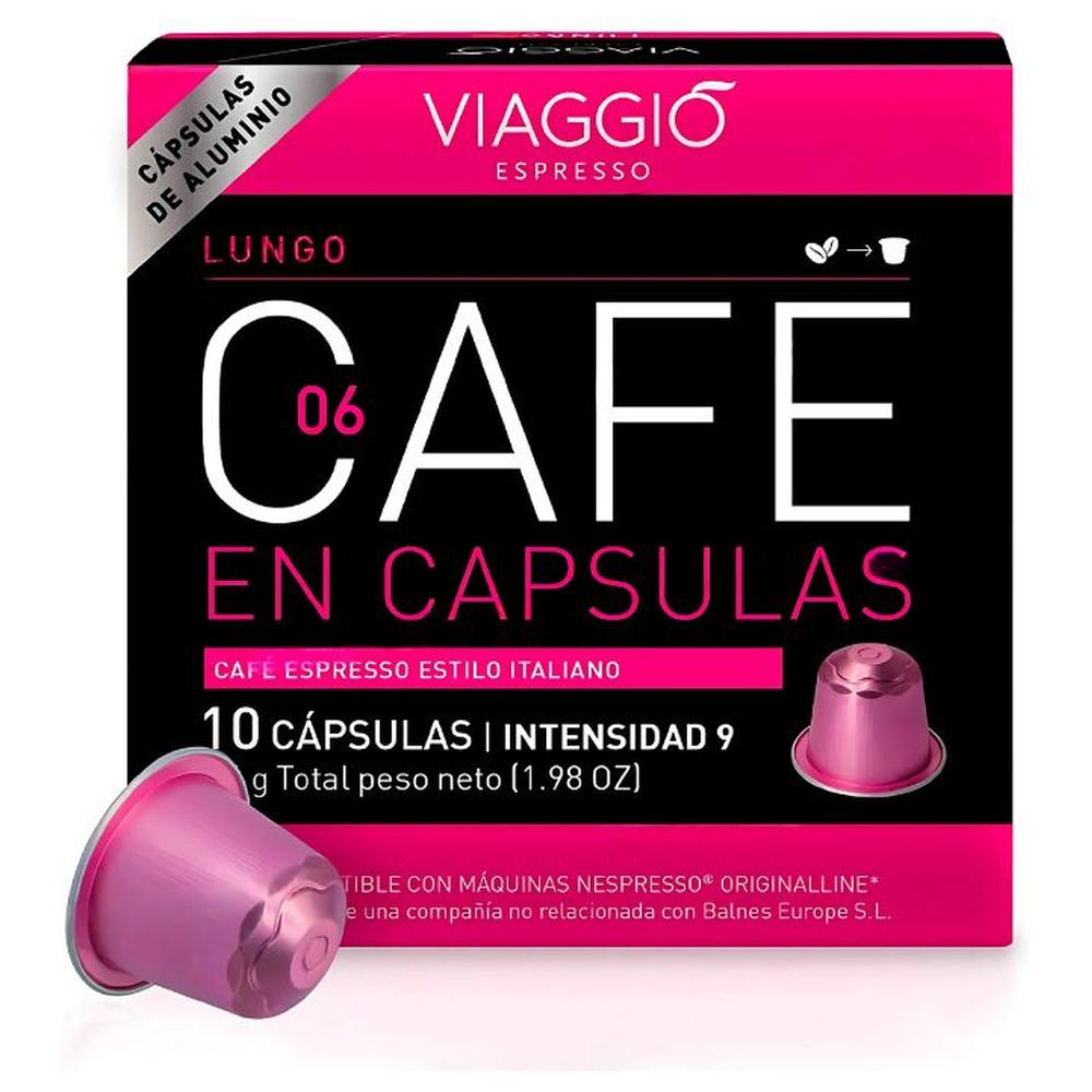Café Capsules Aluminium Viaggio Lungo Intensité 9