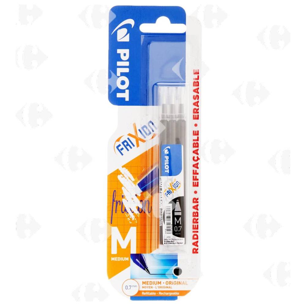 [215651] Recharge Roller Noir Frixion Pilot 3 unités